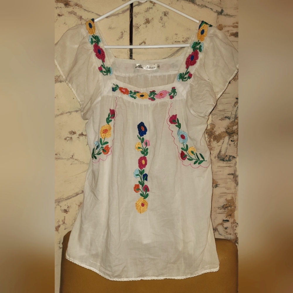 VINTAGE Ladies Boho Top